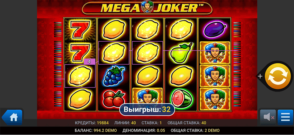 Мобильная версия Mega Joker